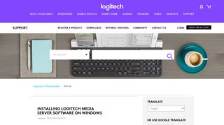 
                            6. Installing Logitech Media Server software on Windows