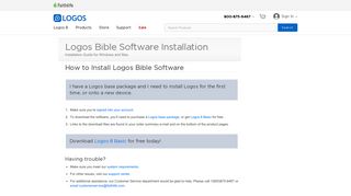 
                            6. Installing Logos Bible Software