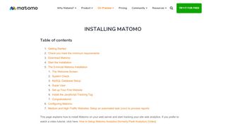 
                            3. Installing Matomo User Guide - Analytics Platform - Matomo