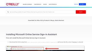
                            12. Installing Microsoft Online Service Sign-In Assistant - PowerShell for ...