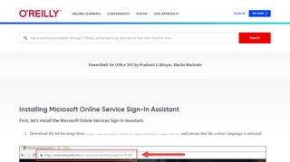 
                            2. Installing Microsoft Online Service Sign-In Assistant - ...