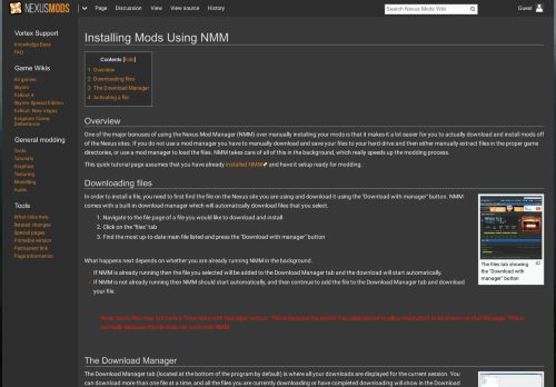 
                            13. Installing Mods Using NMM - Nexus Mods Wiki