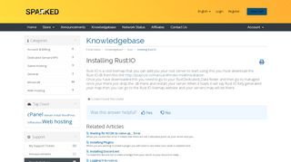 
                            13. Installing Rust:IO - Knowledgebase - Sparked Host LLC
