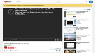 
                            7. Installing the MineOS Web User Interface - YouTube