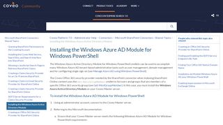 
                            4. Installing the Windows Azure AD Module for Windows PowerShell ...