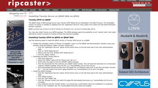 
                            9. Installing Twonky Server on QNAP NAS via QPKG | ripcaster.co.uk