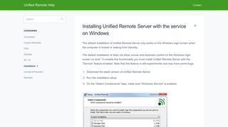
                            2. Installing Unified Remote Server with the service on Windows - Unified ...