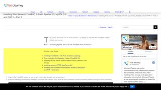 
                            13. Installing Web Server in FreeBSD 6.0 with Apache 2.2, MySQL 5.0 and ...
