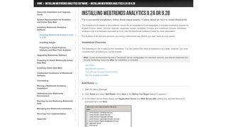 
                            11. Installing Webtrends Analytics 9.2a or 9.2b