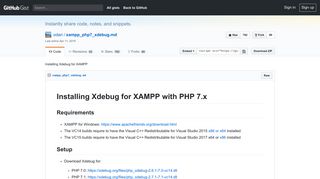 
                            10. Installing Xdebug for XAMPP · GitHub
