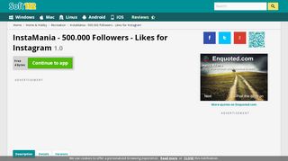 
                            4. InstaMania - 500.000 Followers - Likes Free Download