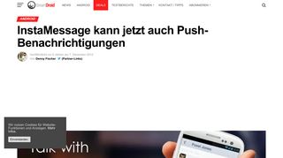 
                            8. InstaMessage kann jetzt auch Push-Benachrichtigungen