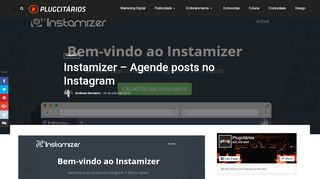 
                            6. Instamizer - Agende posts no Instagram - Plugcitários