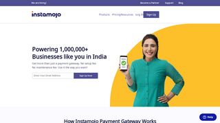 
                            3. Instamojo: Free Payment Gateway, Collect Payments Online