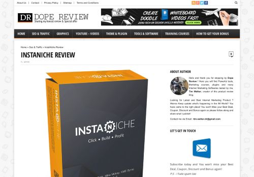 
                            6. InstaNiche Review & Bonuses - Should I Get it ? - DOPE REVIEW