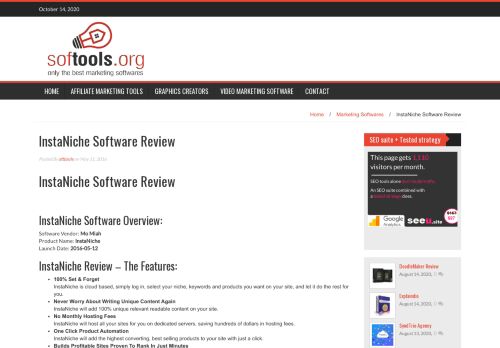 
                            13. InstaNiche Software Review - Software and Tools