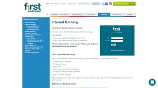 
                            1. Instant Access Internet Banking | First Credit Union