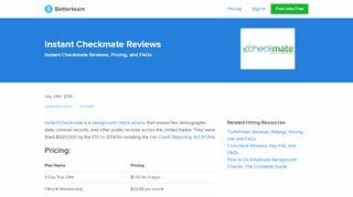 
                            6. Instant Checkmate Reviews, Ratings, Pricing, and FAQs - Betterteam