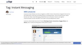 
                            6. Instant Messaging | Crisp Research