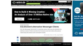 
                            2. Instant Messaging: ICQ blockiert alternative Messenger-Clients ...