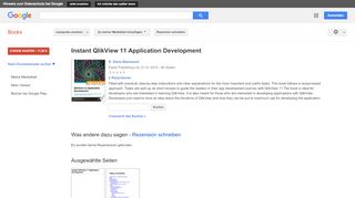 
                            12. Instant QlikView 11 Application Development