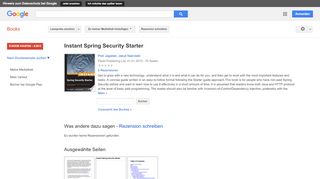 
                            7. Instant Spring Security Starter