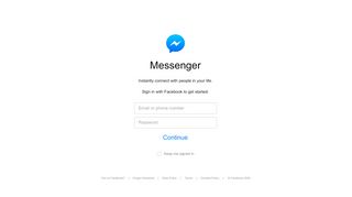 
                            7. Instantly connect with people in your life. - Messenger