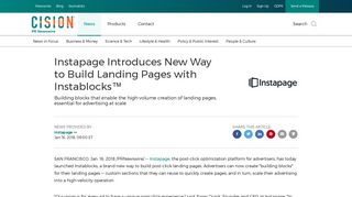 
                            11. Instapage Introduces New Way to Build Landing Pages ...