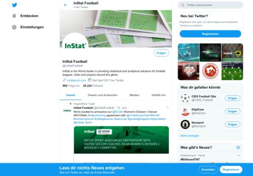 
                            9. InStat Football (@InStatFootball) | Twitter