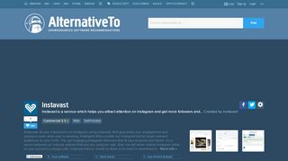 
                            10. Instavast Alternatives and Similar Websites and Apps - AlternativeTo.net