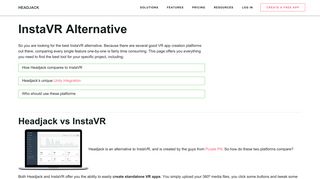 
                            8. InstaVR Alternative | Headjack