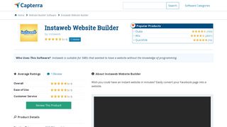 
                            13. Instaweb Website Builder Reviews and Pricing - 2019 - Capterra