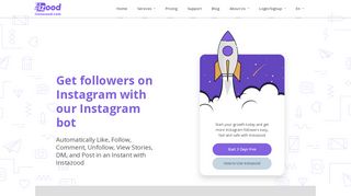 
                            12. Instazood | Instagram bot for follow, like, comment, unfollow