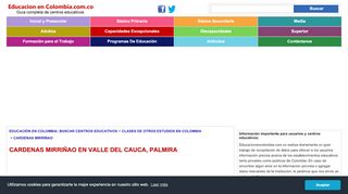
                            8. INSTITUCIÓN EDUCATIVA CARDENAS MIRRIÑAO VALLE DEL ...