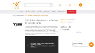 
                            13. Instituição: TJ-ES Tribunal de Justiça do Estado do Espírito Santo ...