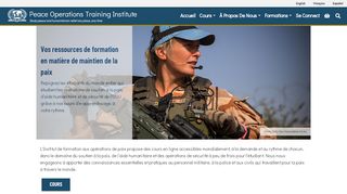 
                            3. Institut de formation aux opérations de paix: Formation en ligne sur le ...