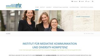 
                            4. Institut für Mediative Kommunikation und Diversity-Kompetenz (IMK)