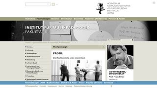 
                            13. Institut für Musikpädagogik Fakultät III | Hochschule für ... - HMT Leipzig