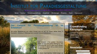 
                            3. Institut für Paradiesgestaltung | Alles, was Du brauchst, um Deine Welt ...