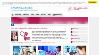 
                            1. Institut für Präventivmedizin - Universität Rostock