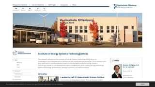 
                            12. Institute of Energy Systems Technology (INES)