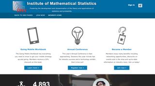 
                            7. Institute of Mathematical Statistics | IMS Login