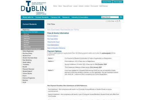 
                            4. Institute of Technology Blanchardstown :: Current Students :: Fees ...