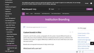 
                            6. Institution Branding | Blackboard Help