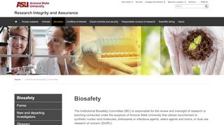 
                            11. Institutional Biosafety Committee | Research Integrity and Assurance