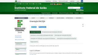 
                            11. Instituto Federal de Goiás - Orientação ENCCEJA