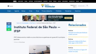 
                            12. Instituto Federal de São Paulo – IFSP - Super Vestibular