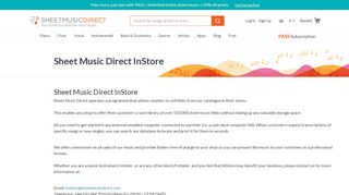 
                            4. InStore sheet music programme - Sheet Music Direct