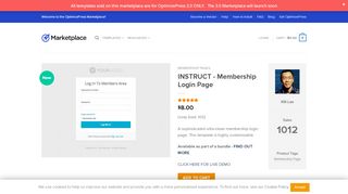 
                            6. INSTRUCT - Membership Login Page - OptimizePress Marketplace