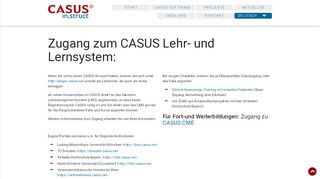 
                            13. Instruct / Zugang zu CASUS